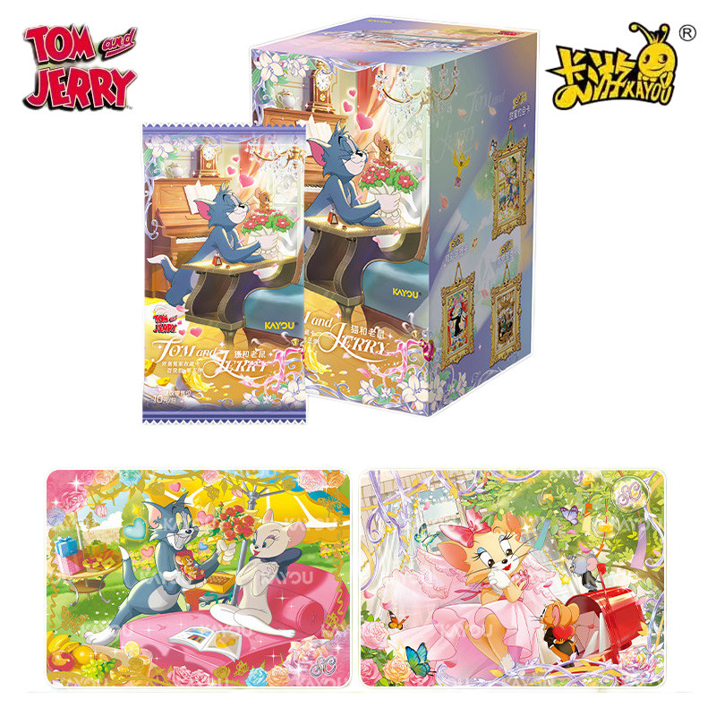 ต้นฉบับ KAYOU Tom and Jerry Happy Enemy Baibian Pack Card - ของขวัญอุปกรณ์ต่อพ่วงสะสมการ์ตูนแอนิเมชั่น