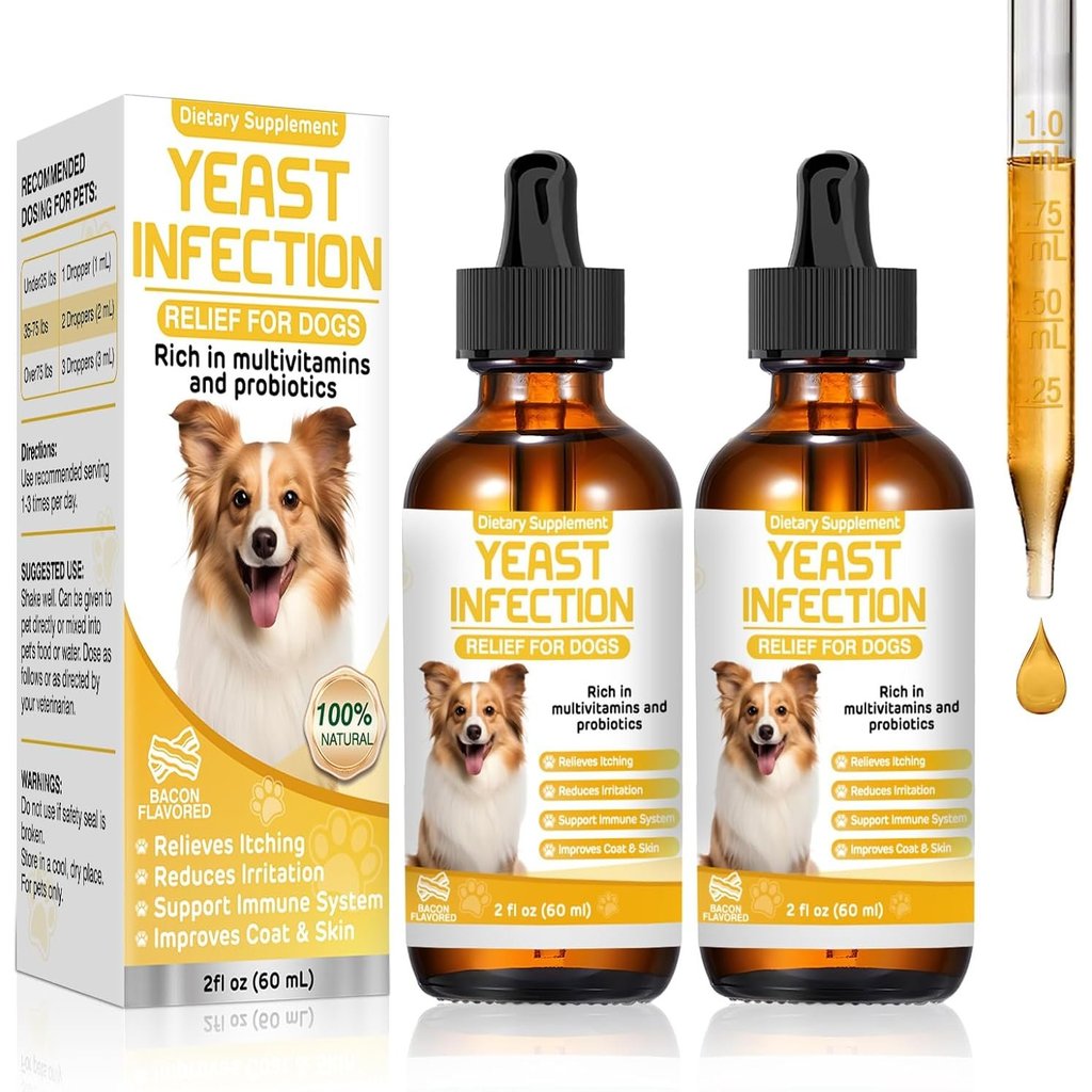 Yeast Infection การดูแล สำหรับสุนัข,Ear Infection การดูแล,Itchy Ear,&ภูมิแพ้ Symptoms บรรเทา-Reduces