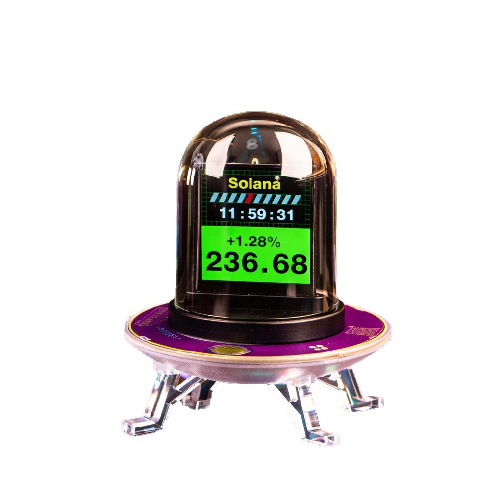 GeekMagic UFO-CLOCK Creative Weather Bitcoin สต็อกอัตราแลกเปลี่ยนนาฬิกามัลติฟังก์ชั่นสิทธิบัตรผลิตภั