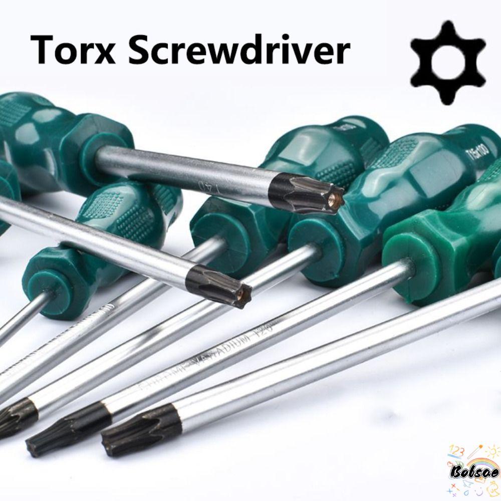 BOLSACF Torx ไขควง, 400 มม.พร้อมไขควงหกเหลี่ยมรู,บ้านซ่อมเครื่องมือ T15 T20 T25 T30 ไขควงอัลเลน