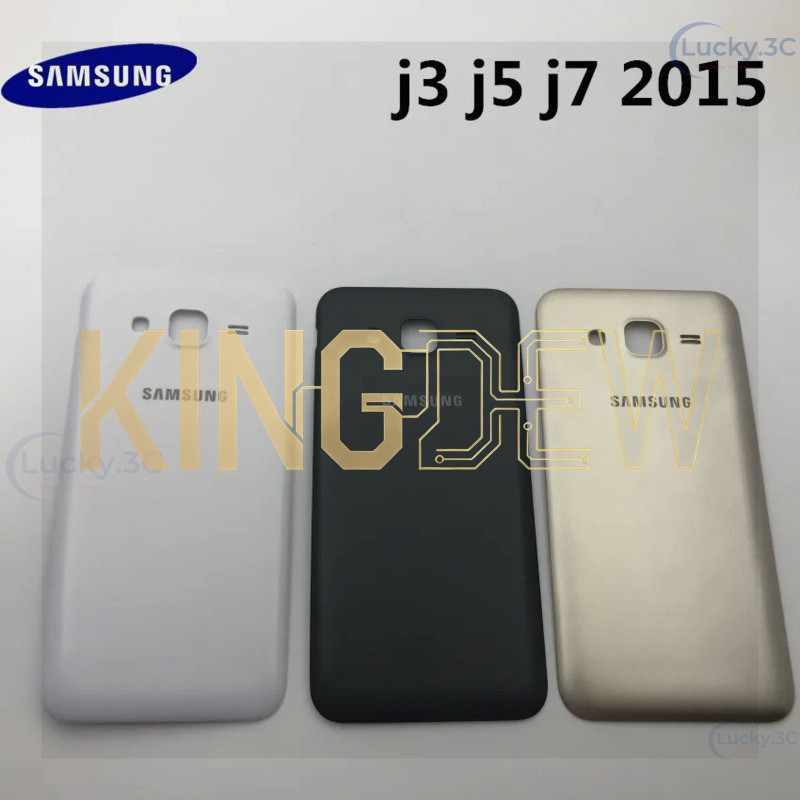 ใหม่ด้านหลังสําหรับ Samsung Galaxy J3 j320 j320f J5 J7 2015 j500 j500h j500f j700 j700f ฝาครอบประตูด