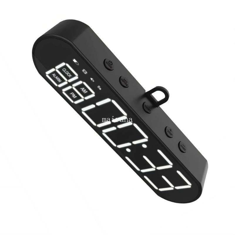 MT Fitness Timer LED Digital Gym Wall Clock นับลงหยุดนาฬิกาออกกําลังกายจับเวลา