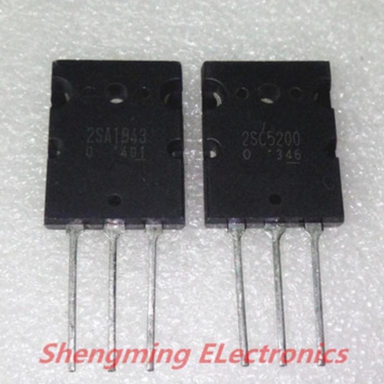 1 คู่ 2SA1943 A1943 + 2SC5200 C5200 ทรานซิสเตอร์เดิม 2 ชิ้น