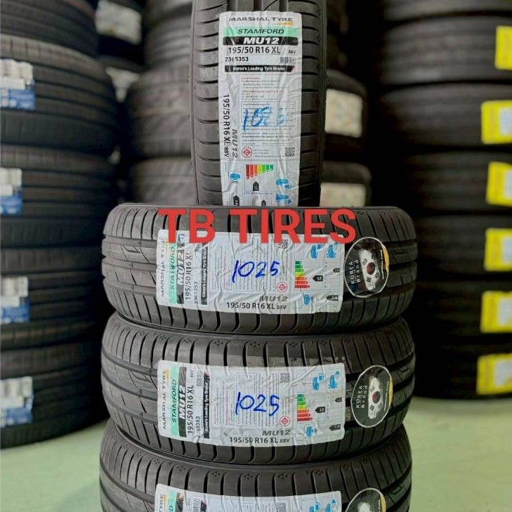 ยางรถยนต์ 195/50R16 MU12 XL 88V VN // MARSHAL TYRE (ยางใหม่ปี 2025)