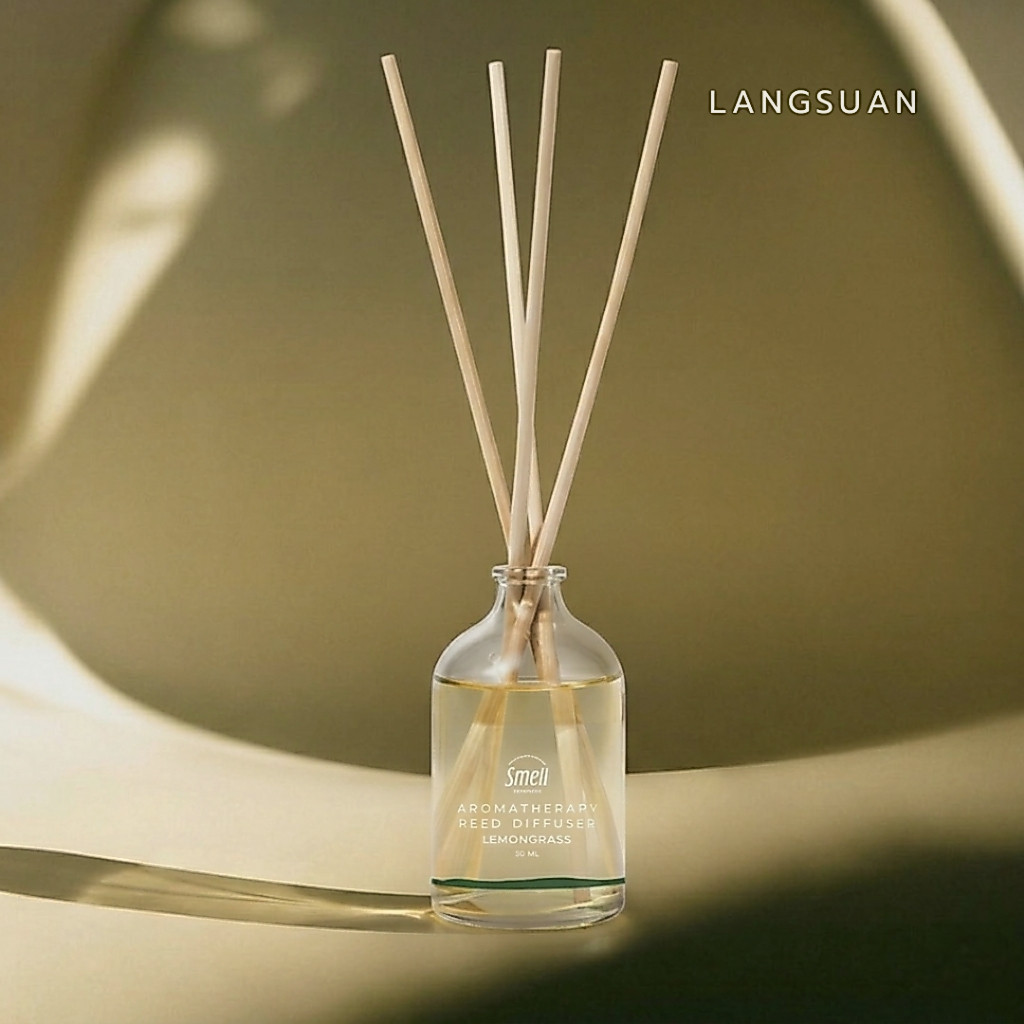 ก้านไม้หอมปรับอากาศ กลิ่นสปาจากธรรมชาติ มอบความหอมสะอาด ผ่อนคลาย 50ml/100ml (มีหลายกลิ่น) | Smell Lemongrass