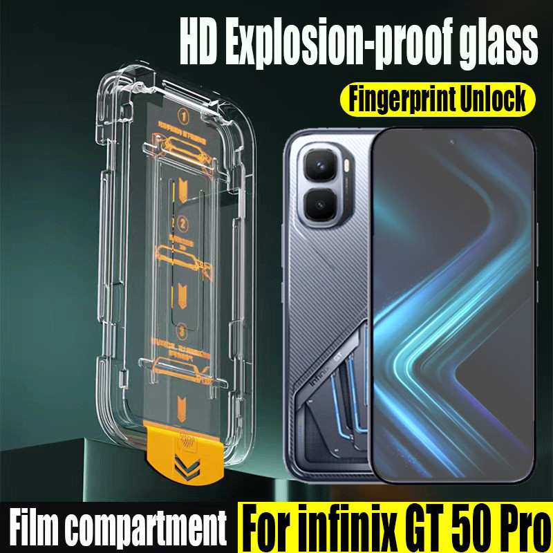 1- 2 ชิ้น Simple Paste HD กระจกนิรภัยป้องกันหน้าจอสําหรับ infinix GT 50 Pro 30 20 5G ป้องกัน Flim