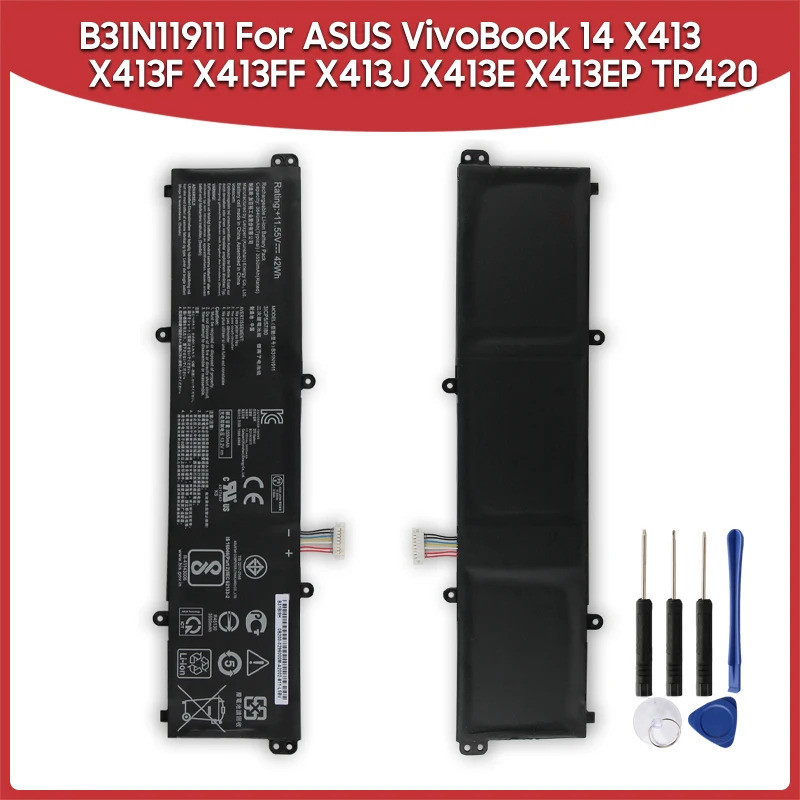 แบตเตอรี่ B31N1911 สำหรับ ASUS VivoBook 14 F413 K413 X413 Series X413F X413FF X413J X413E X413EP TP4