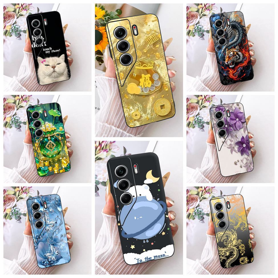 สําหรับ Tecno CM5 สําหรับ Tecno Camon 40 กรณีความงามน่ารักการ์ตูนแฟชั่นผีเสื้อตลกทาสีปกหลังสําหรับ T