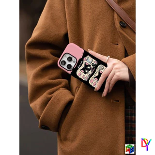 แมวน่ารัก 2-in-1 เคสโทรศัพท์ 2 ชั้นสําหรับ iPhone 17 16 15 14 13 12 11 Pro Max Air Plus XS XR 7 8Plus Anti-fall กันกระแทกฝาครอบป้องกัน