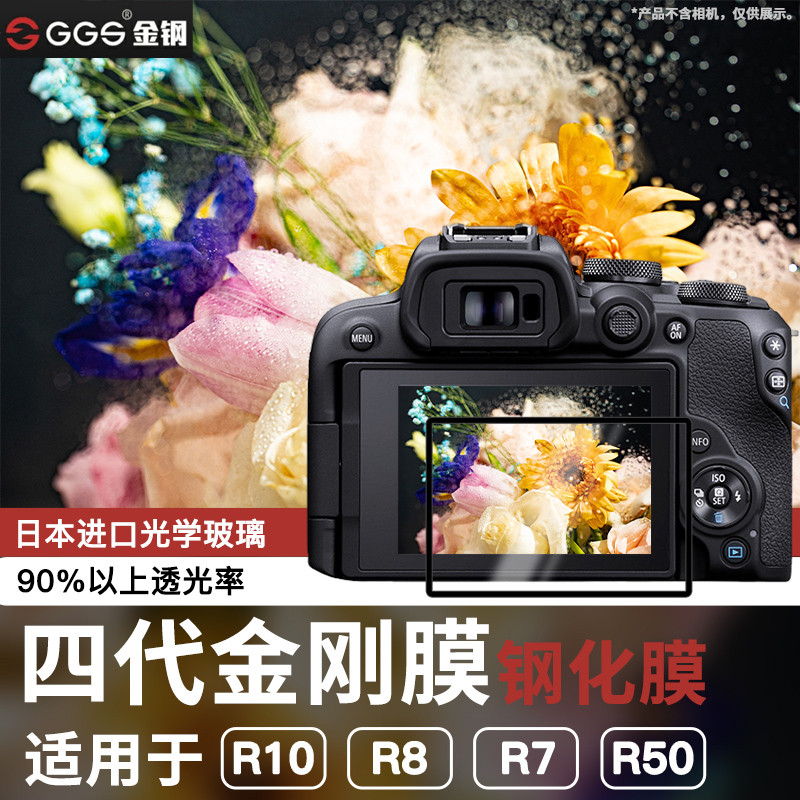 GGS เหมาะสําหรับ Canon R8 ฟิล์มนิรภัย R63 R100 R52 R50 ฟิล์มหน้าจอ V1 R1 R62 R10 R50V R8 R7 R6 R3 R5
