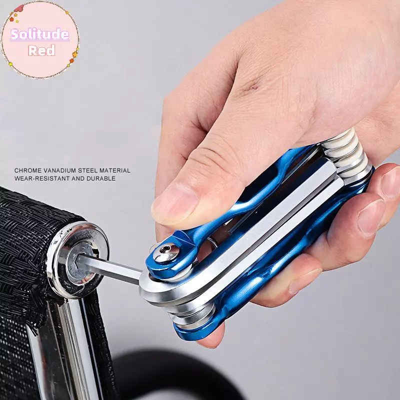 SOLI พับแบบพกพาหกเหลี่ยมชุดประแจโลหะเมตริก Chave Allen Key Hex ไขควงประแจเครื่องมือซ่อมเครื่องมือ TH