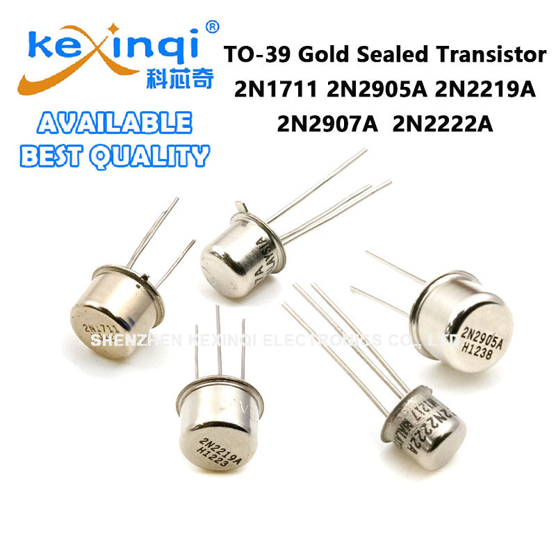 (1 ชิ้น) 2N1711 2N2905A 2N2219A 2N2907A 2N2222A TO-39 Gold Sealed ทรานซิสเตอร์