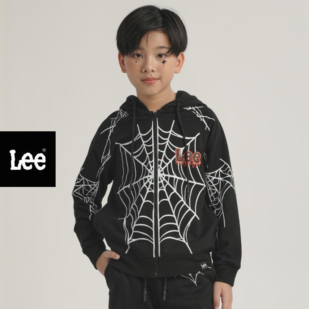 LEE KIDS เสื้อฮู้ดดี้มีซิปเด็กผู้ชาย คอลเลคชั่น Halloween ทรง Regular รุ่น LK F225BZIPN01 - สีดำ