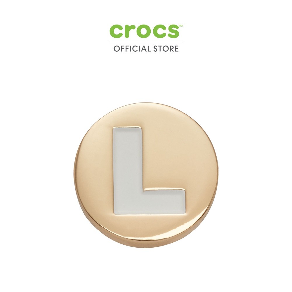 CROCS ตัวติดรองเท้า JIBBITZ™ GOLD LETTER L รุ่น 10008518 - MULTI COLOR