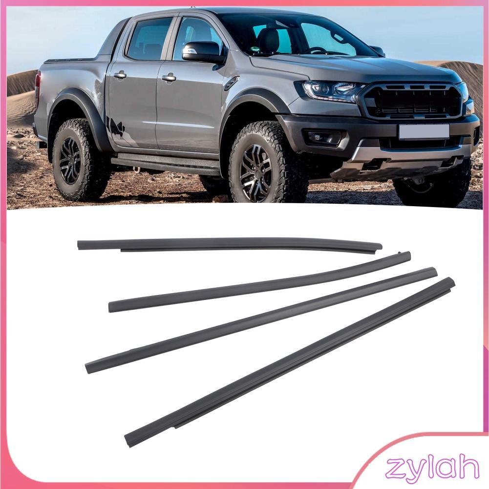 zylah-th รถประตูหน้าต่าง Weatherstrip สำหรับ PX2 PX3 Wildtrak XLT XL 4 ชิ้นด้านนอก Trim เปลี่ยน AB39