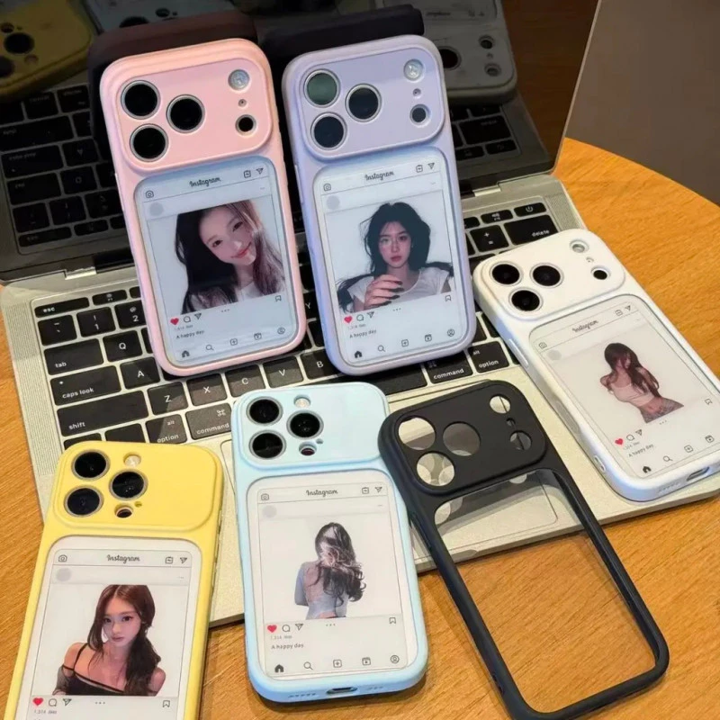 ขอบ โดปามีน เคสแข็งอะคริลิคใส สําหรับ ไอโฟน 11 12 13 14 15 16 17 มือโปร สูงสุด เคสโทรศัพท์