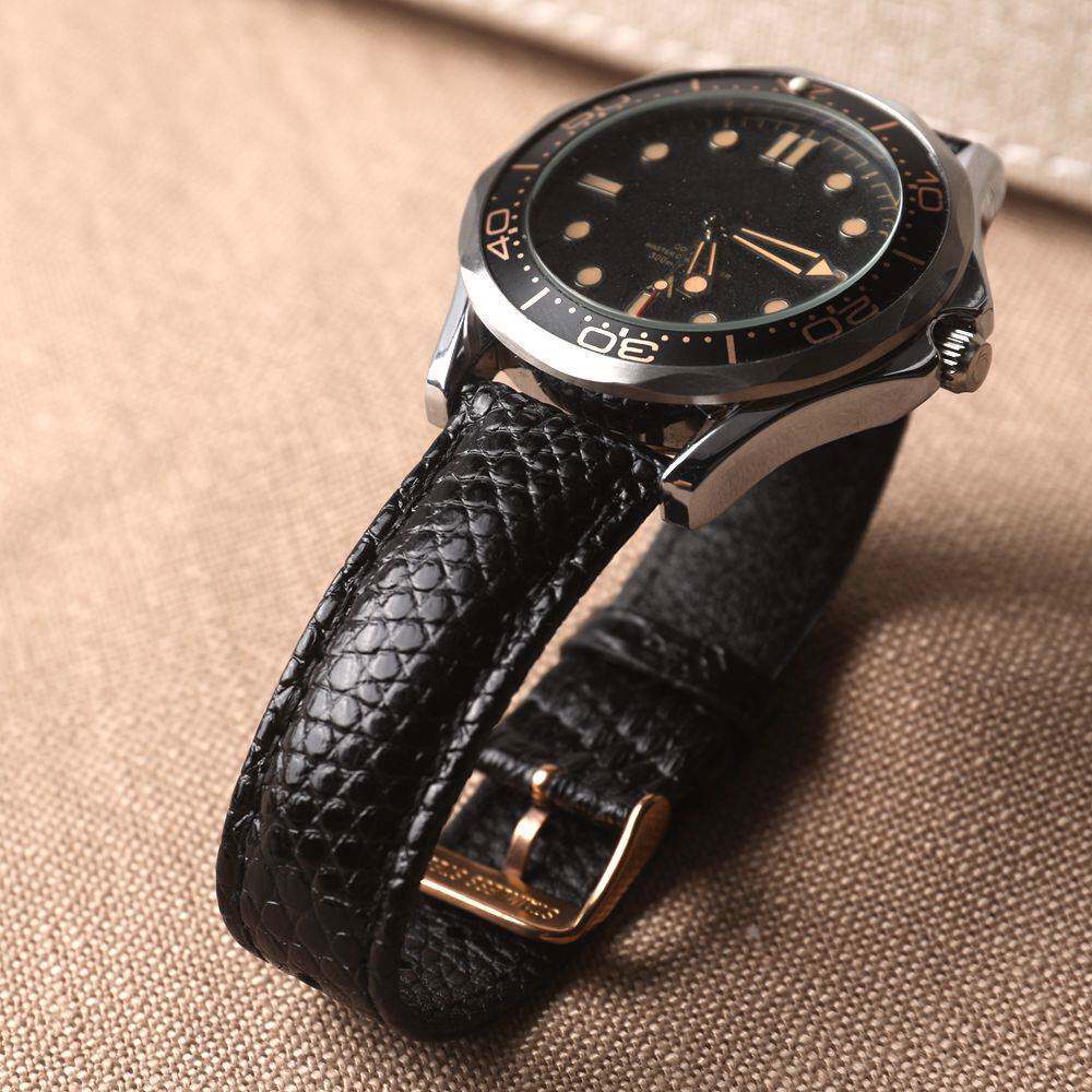 Handmade Lizard Leather Strap Quick Release Watch Strap 18MM 20MM 22MM Soft Genuine Leather Retro Wa