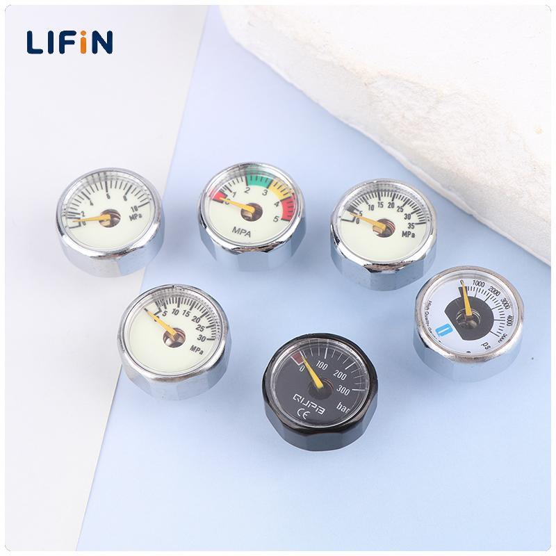 เกจวัดความดันขนาดเล็กของ Lifin Mart | ด้าย M10 M8 | 20MPA 10MPA 5MPA 30MPA 35MPA 40MPA 3500PSI 5000PSI 6000PSI