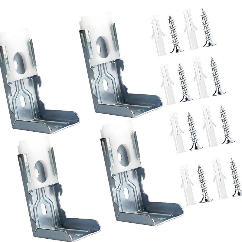 Moon 4 แพ็ควงเล็บผ้าม่านโลหะ Zebras Shade Brackets สนับสนุนสําหรับ 1-1 2 38 มม.