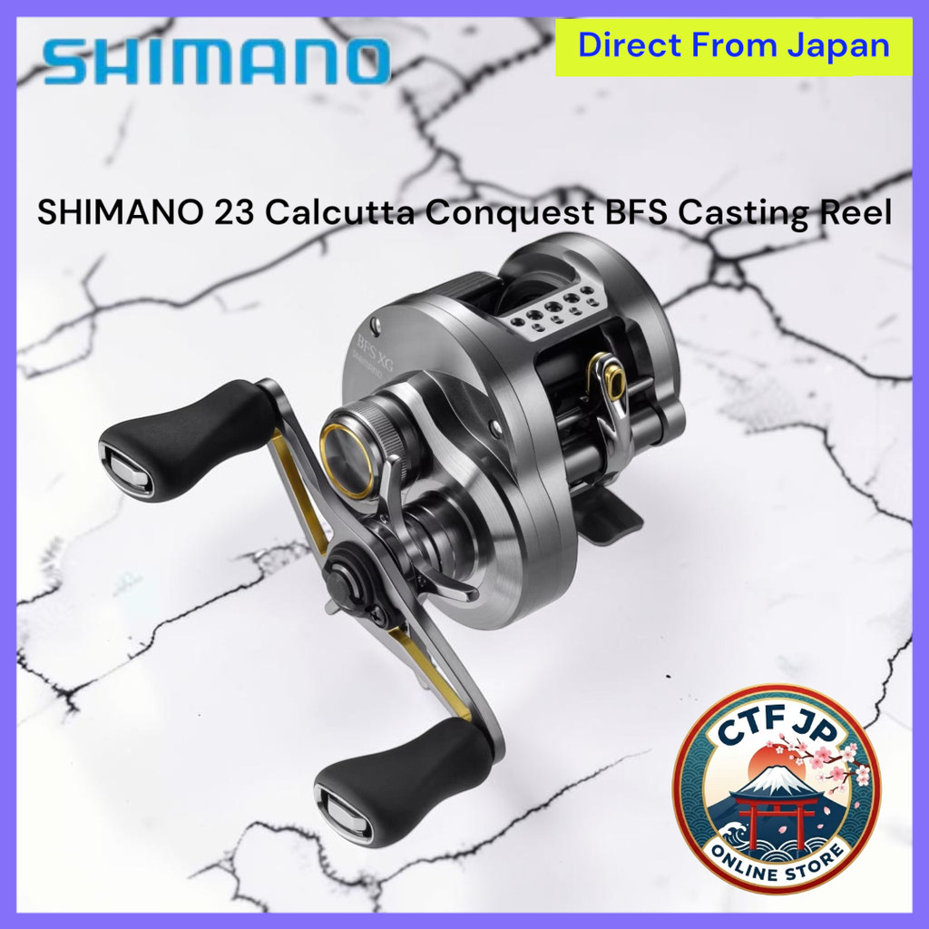 SHIMANO 23 Calcutta Conquest BFS Casting Reel - Left and Right Handed Options