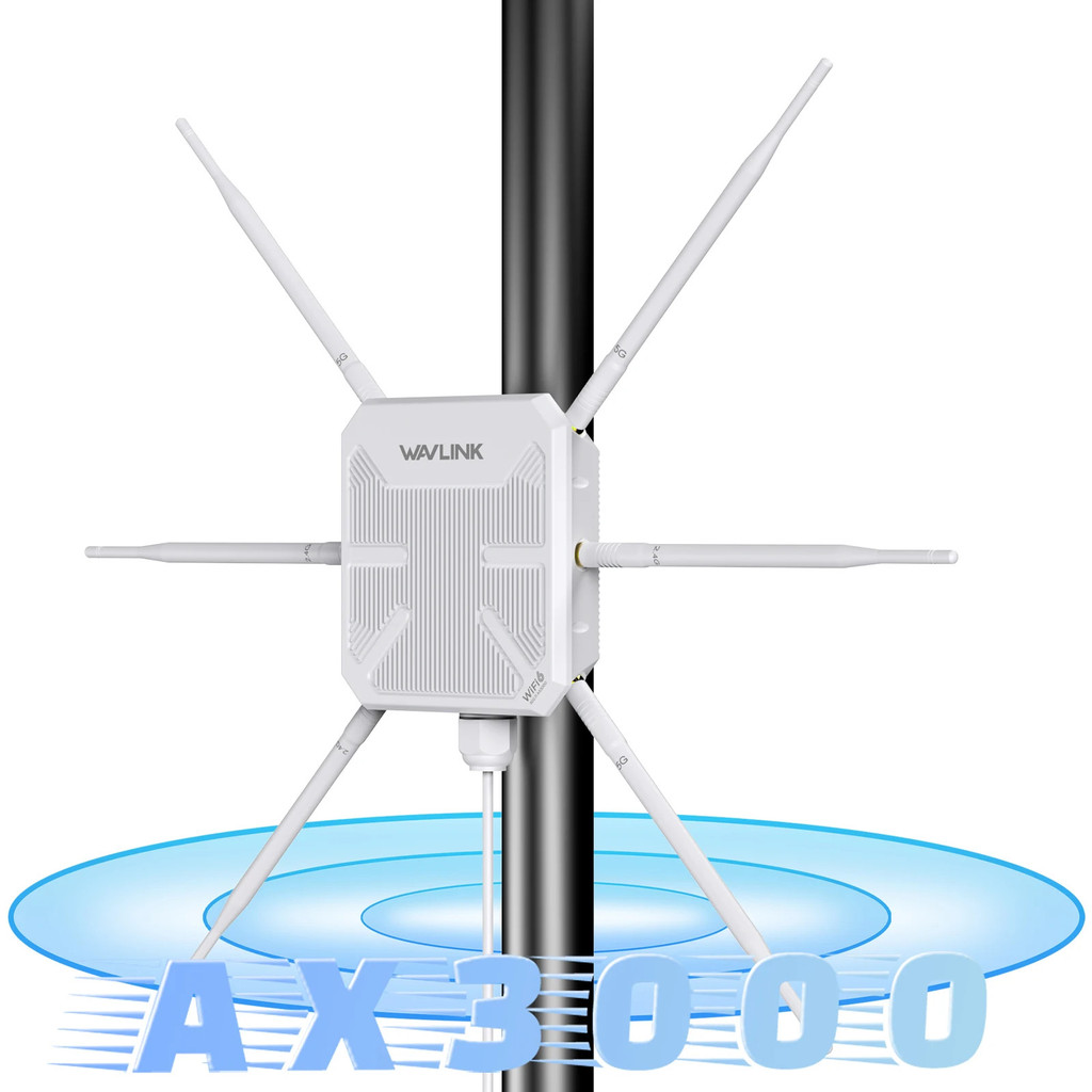 WAVLINK ประสิทธิภาพWavlink AREIAL HD9Sกลางแจ้งกันน้ําIP67 AP Repeater Router WiFi6 PoE WN588HX3 AX30