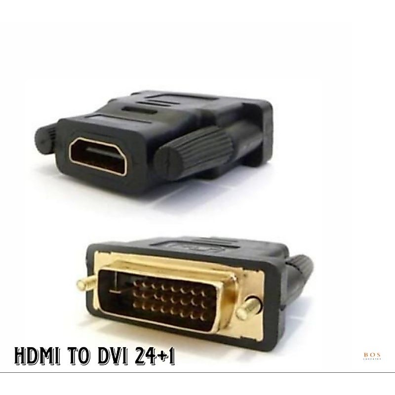 HDMI TO DVI 24+1 PIN DVI MALE TO HDMI หญิง CONVERTER / DVI 24+1 TO HDMI CONNECTOR