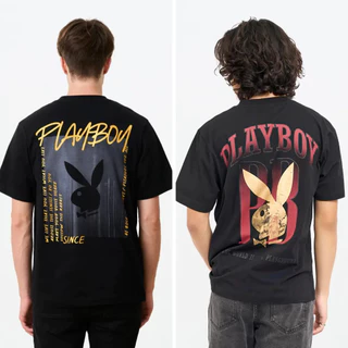 🔥BKK[จัดส่งในกรุงเทพฯ] PLAYBOY เสื้อยืด C ตะกร้า creator งาน forum เสื้อยืดสีดำ รุ่น ผ้าคอตตอน COTTON