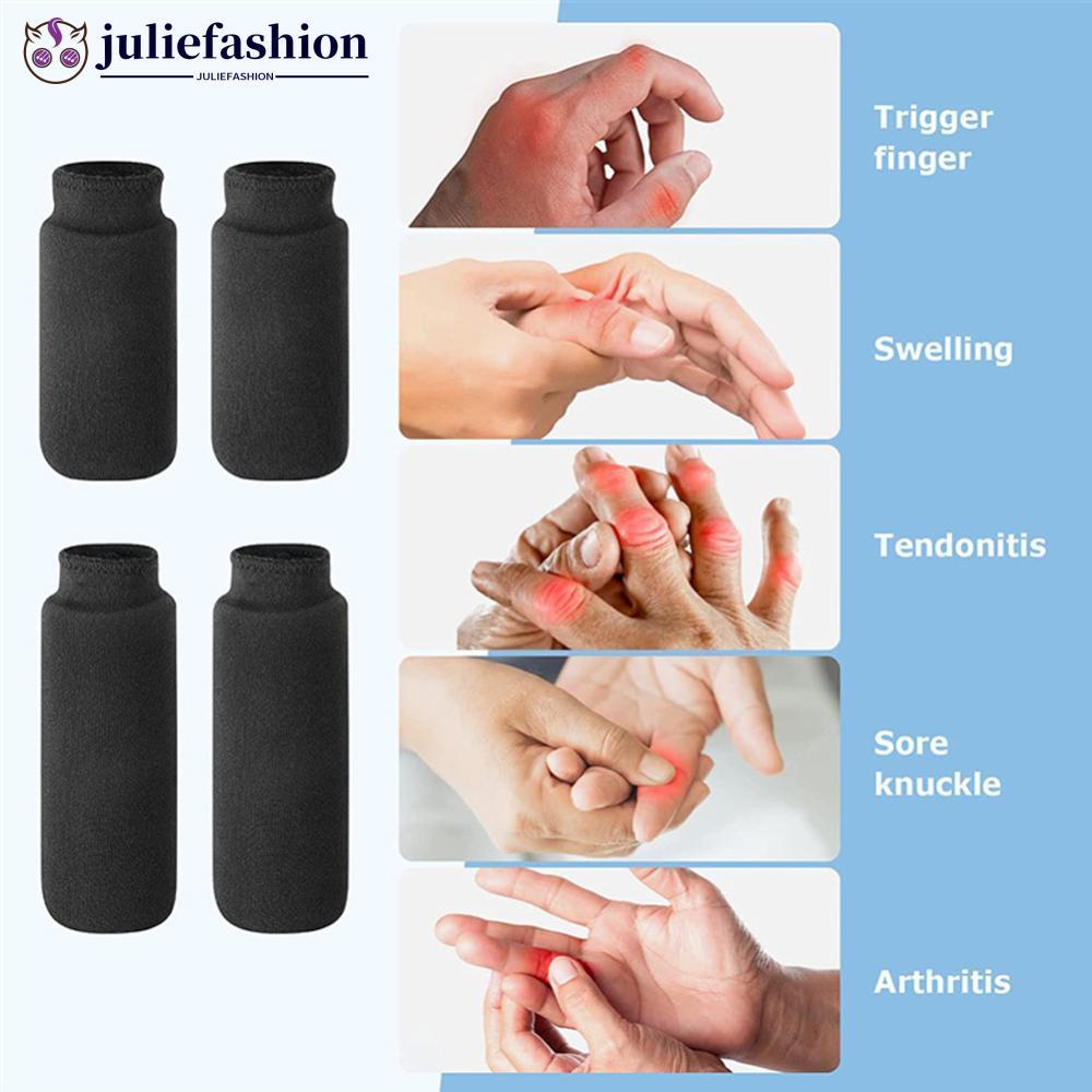 JULIEFASHION 4pcs Finger Ice Sleeves Finger Toe Cold Gel Ice Packs Thumb Ice Packs Hot Cold Compress