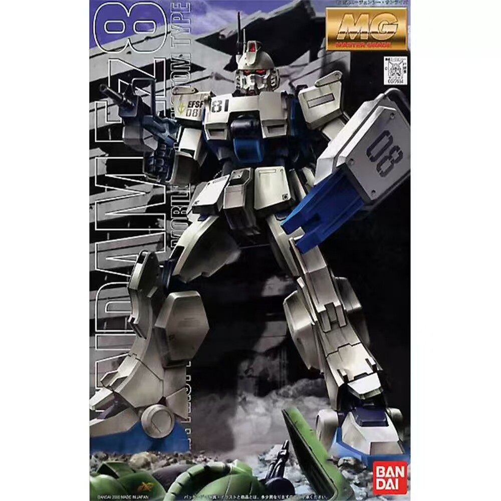 GUNDAM MG 1/100 RX-79G EZ8 08MS Squad อะนิเมะ สินค้าของสะสมประกอบของขวัญ