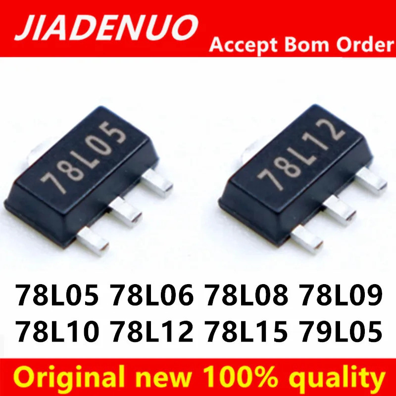 5PCS 78L05 78L06 78L08 78L09 78L10 78L12 78L15 79L05 SOT-89 ชิปเซ็ต IC
