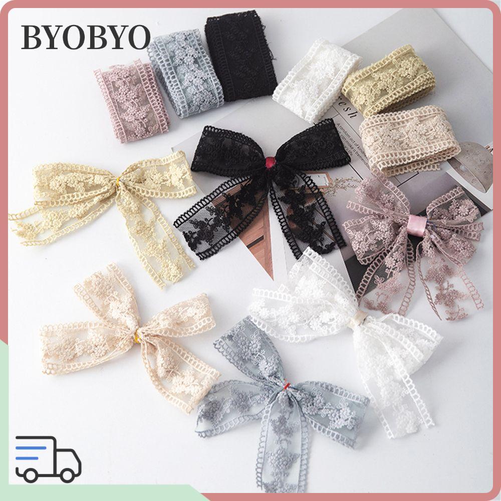 BYOBYO ผ้า Trim DIY Craft ตกแต่งงานแต่งงานที่มีสีสันตัดลูกไม้