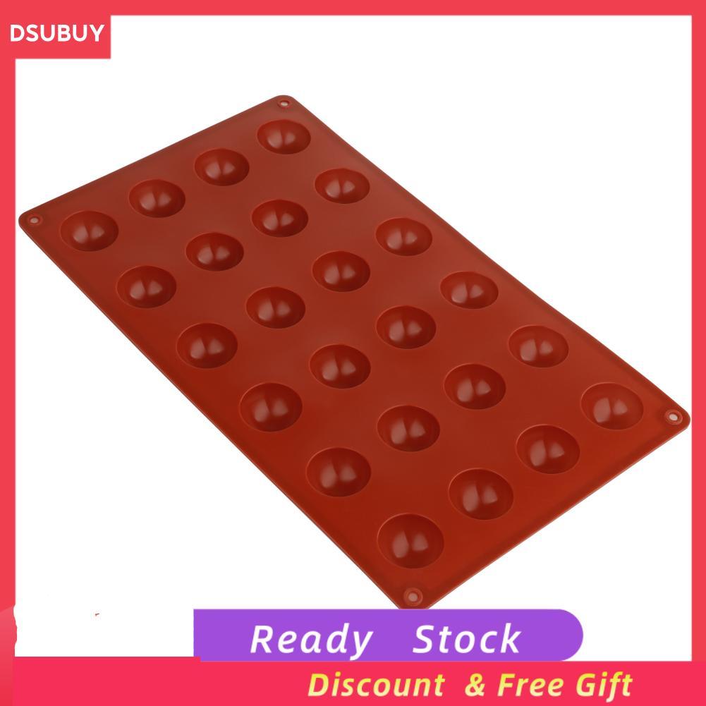 Dsubuy Dsubuy MAVIS LAVEN 24 หลุมแม่พิมพ์ซิลิโคนครึ่งวงกลมโดม 6 เค้กเกรดอาหารสำหรับสบู่ช็อกโกแลตมูสเตาอบเครื่องล้างจานปลอดภัย