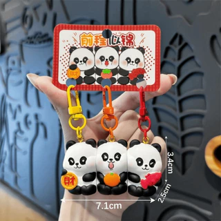 HLAR 3 ชิ้นชุดพวงกุญแจ Snap แม่เหล็ก, การ์ตูนเรซิ่นสัตว์พวงกุญแจ, Charms แม่เหล็กมินิพวงกุญแจชุดของขวัญเพื่อน