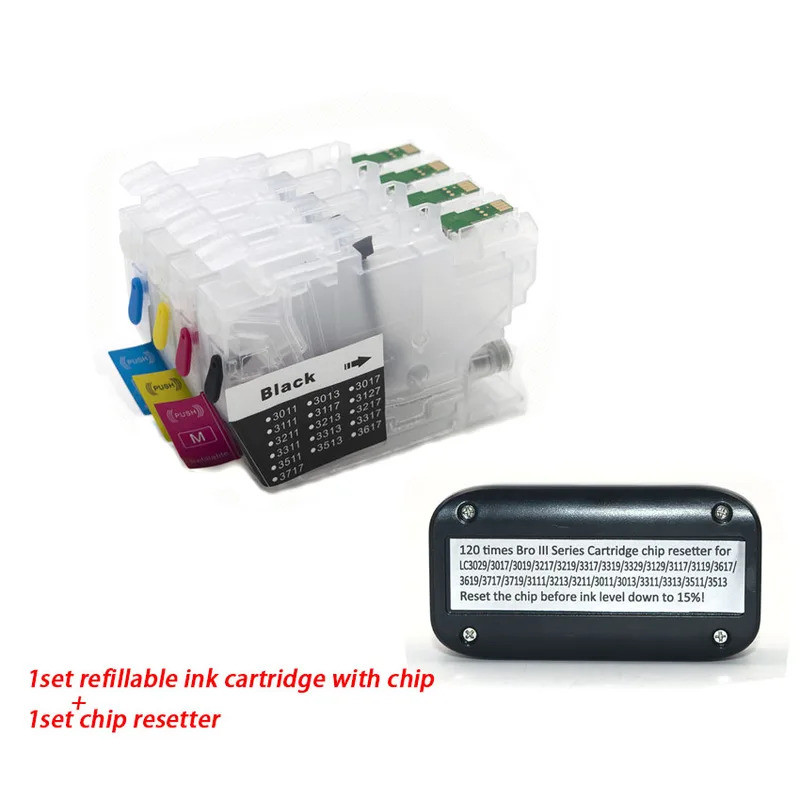 FW ตลับหมึกรีฟิล LC3219 XL LC3217 สําหรับ Brother MFC- J5330DW J5335DW J5730DW J5930DW J6530DW J6930