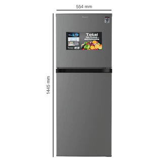 ACONATIC ตู้เย็น 2 ประตู 7.8Q รุ่น AN-FR220 สี Gray ดีไซน์สวยงาม แข็งแรงทนทาน เสียงเงียบ ประกัน 10 ปี