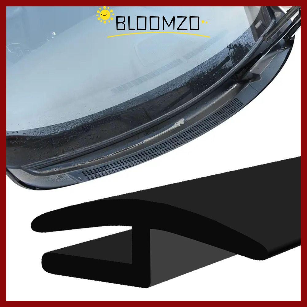 BLOOMZO กระจกรถยนต์ Cowl ยางซีล Strip, 1/1.7/3/5 เมตรความยาวยางรถ Weather Peeler, สีดําทุกสภาพอากาศ Cuttable Auto ด้านหน้ากระจกซีล Universal Fit