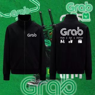 HOT!! เสื้อแจ็คเก็ต Grab คอตั้งซิปหน้า Grab Team Jacket กันแดด กันลม กันหนาว ผ้านุ่มพรีเมียม ใส่ขับรถหรือเที่ยวก็เท่ #23