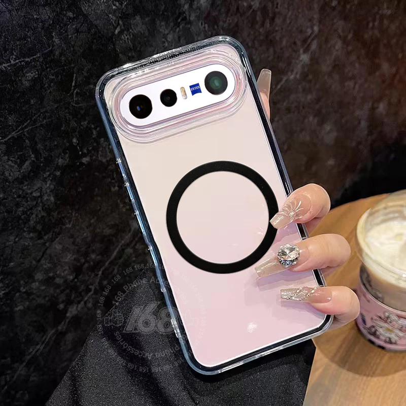 เคส Vivo X300 FE เคส Vivo X300FE Case แบบแม่เหล็ก เคสใสกันกระแทก เคสเจล 2 in 1 เคสใสหนาพร้อมป้องกันการตก