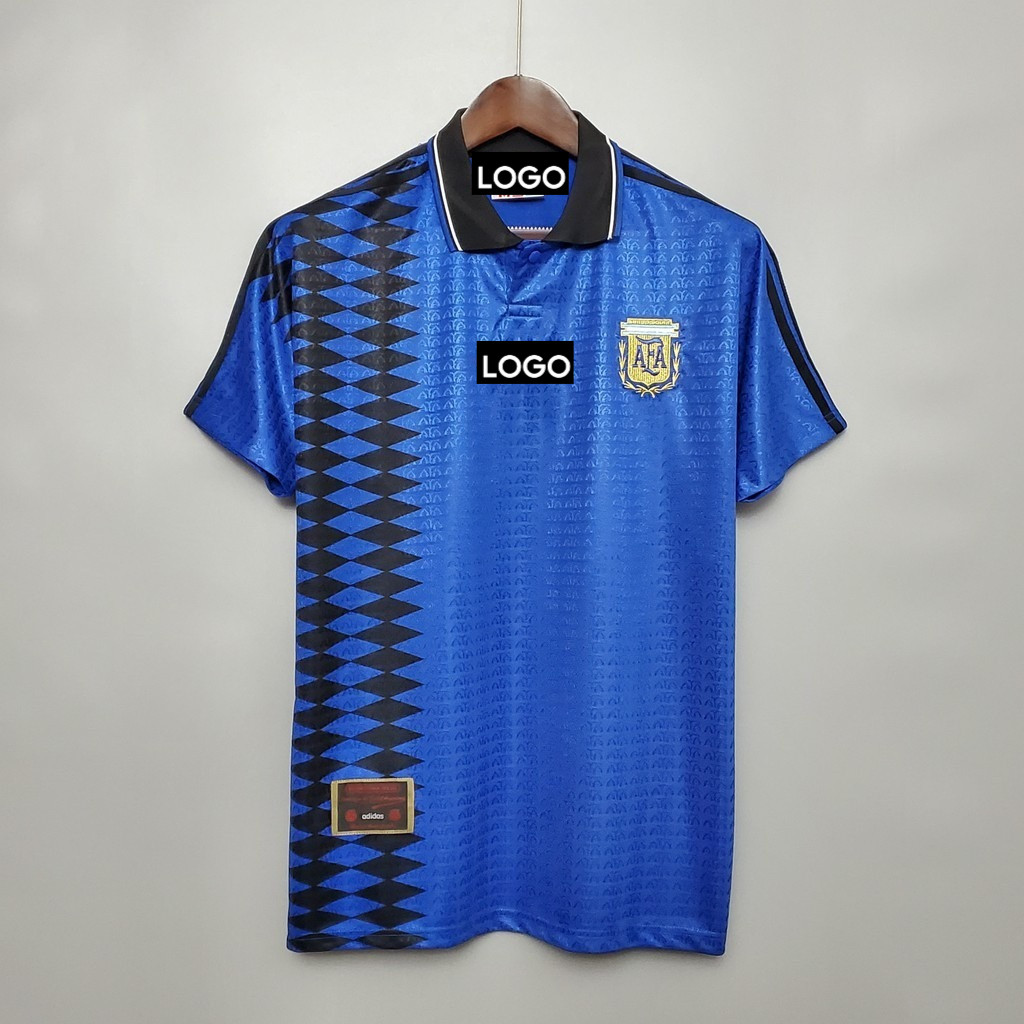 [Retro Active]1994 Argentina Away Retro Soccer Jersey Football