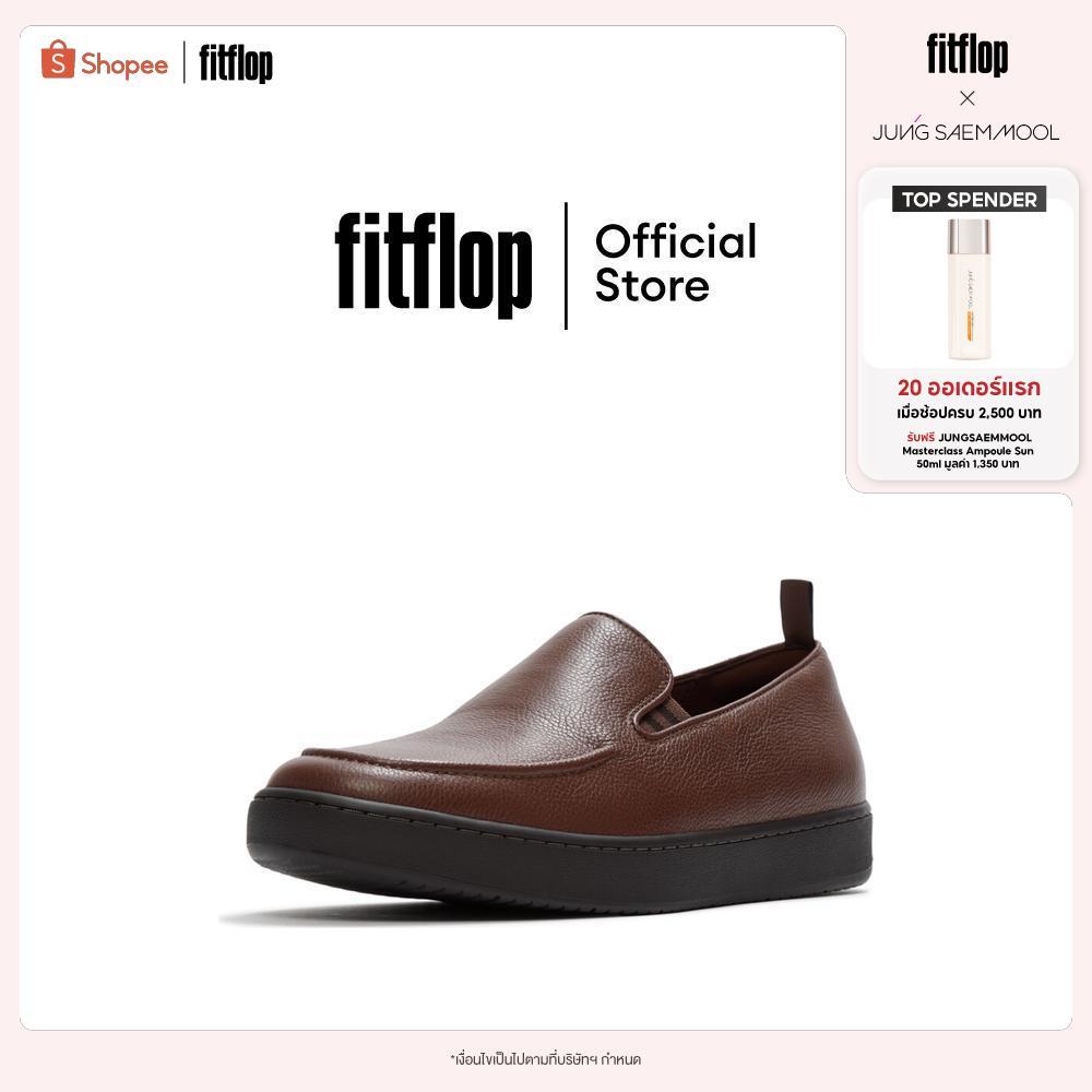 FITFLOP CRAFT-Q TUMBLED-L MOC LOAFERS รองเท้าโลฟเฟอร์ผู้ชาย รุ่น A0G-C74 สี BROWN
