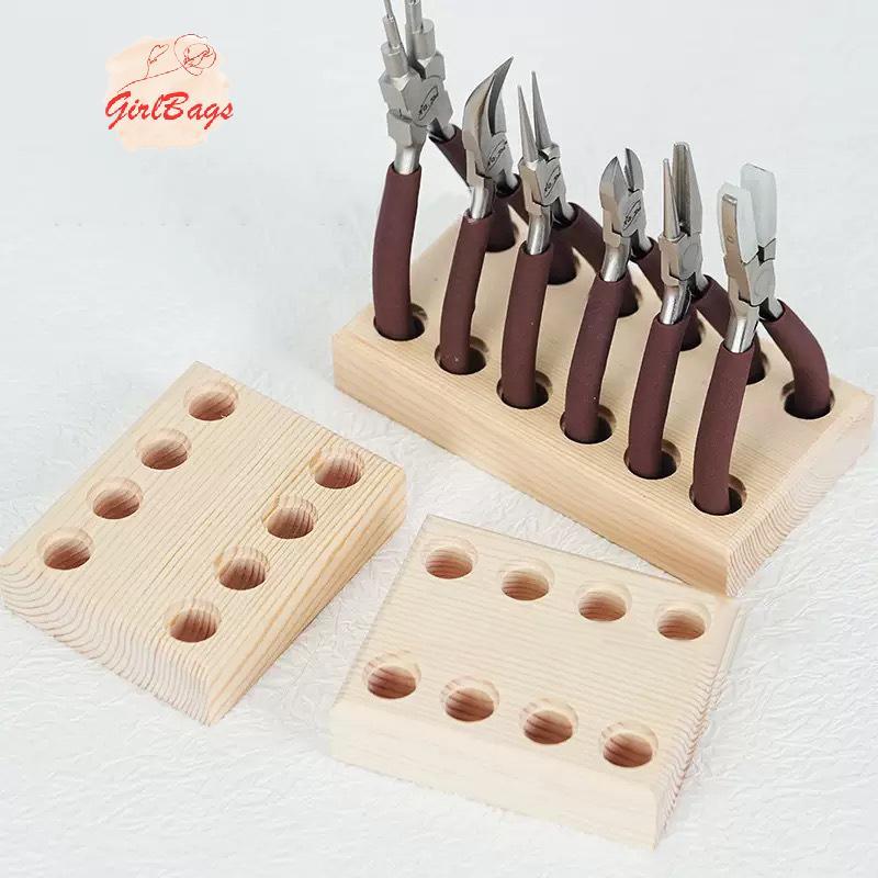 [Setad] คีมไม้ Storge Holder สําหรับ Storing คีมเครื่องตัดลวดของขวัญสําหรับ DIY Work Friends Family Keep Tools เรียบร้อย Stored [ใหม่]
