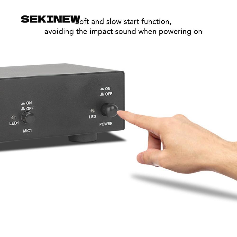 SEKINEW 48V Phantom Power Supply, พร้อมสาย XLR Low Pass Filter Iron Shell Phantom Power, Universal H