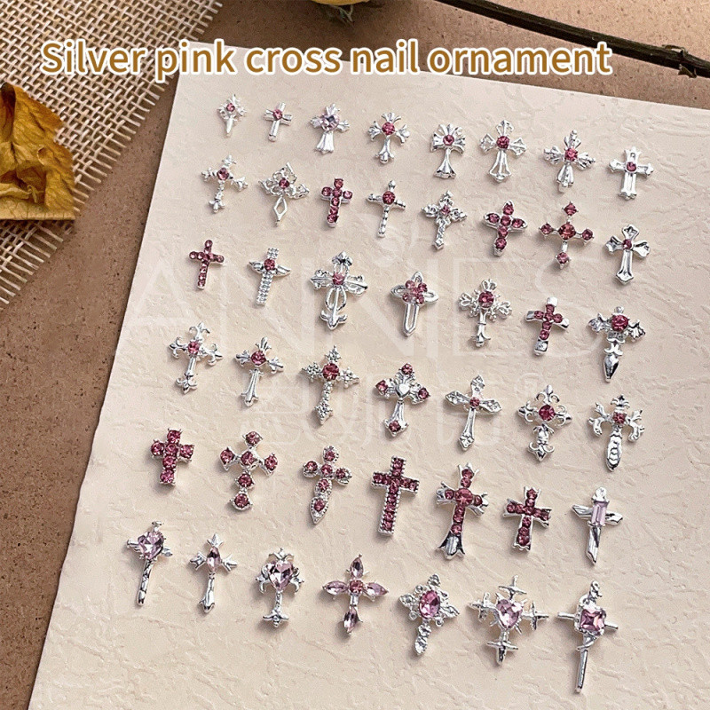 ANNIES อุปกรณ์ทําเล็บ Retro Cross Pink Series 10 ชิ้น