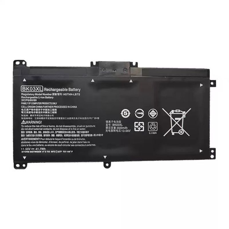 เหมาะสําหรับ HP TPN-W125 BK03XL 916811-855 UB7G แบตเตอรี่แล็ปท็อป