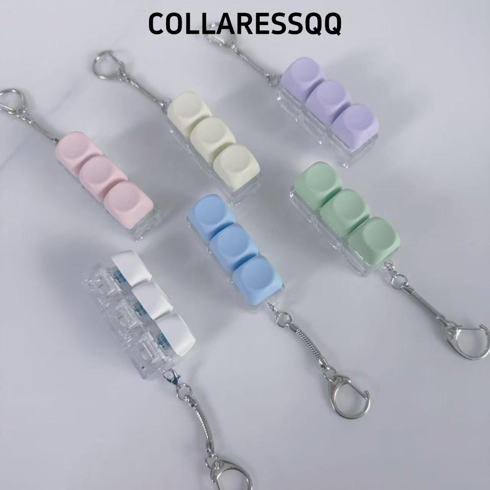 COLLATRESSQQ Finger Keyboard, 3/9 Keys Stress Relief Keycap พวงกุญแจ, Pass The Time Key ปุ่ม Gadget Decompression ของเล่นเด็ก
