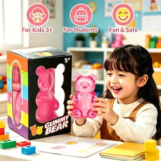 4 ชิ้น Needoh หมีน่ารัก Squishy ของเล่น Maltose Sensory Anti Stress ของเล่น Maltose Slow Rebound Squishy บีบนุ่มความวิตกกังวล Calming