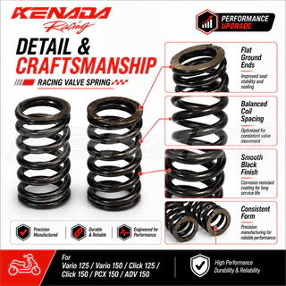 KENADA RACING สปริงวาล์วแต่ง Click 125i Click 150i PCX 150 ADV 150 Vario 125 Vario 150 Medium Hard Kompetisi