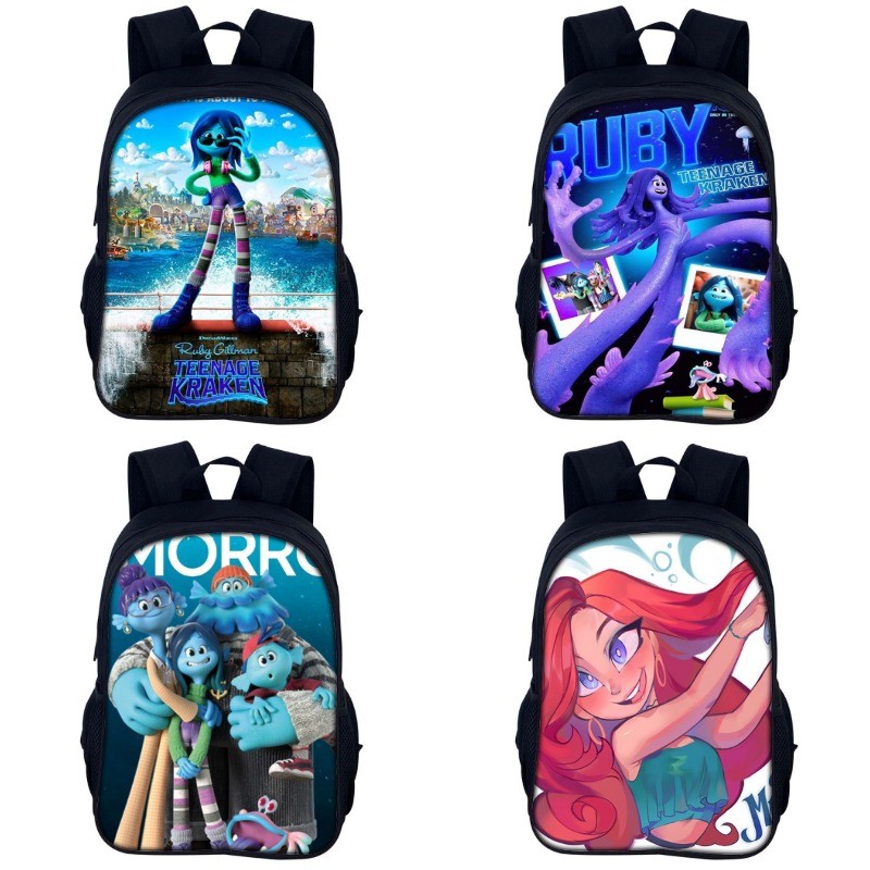 กระเป๋าเป้ลายการ์ตูน Ruby Gillman Teenage Kraken รูบี้ สาวน้อยอสูรทะเล ดรีมเวิร์คส์ สินค้าแฟนอนิเมะ 