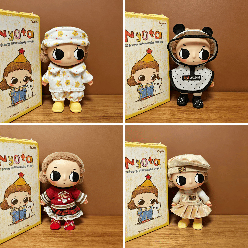 ตุ๊กตา 15 ซม. 17 ซม. เสื้อผ้า nyota Crying เสื้อผ้าเด็กพร้อมกระโปรงลูกไม้ Little Moments series