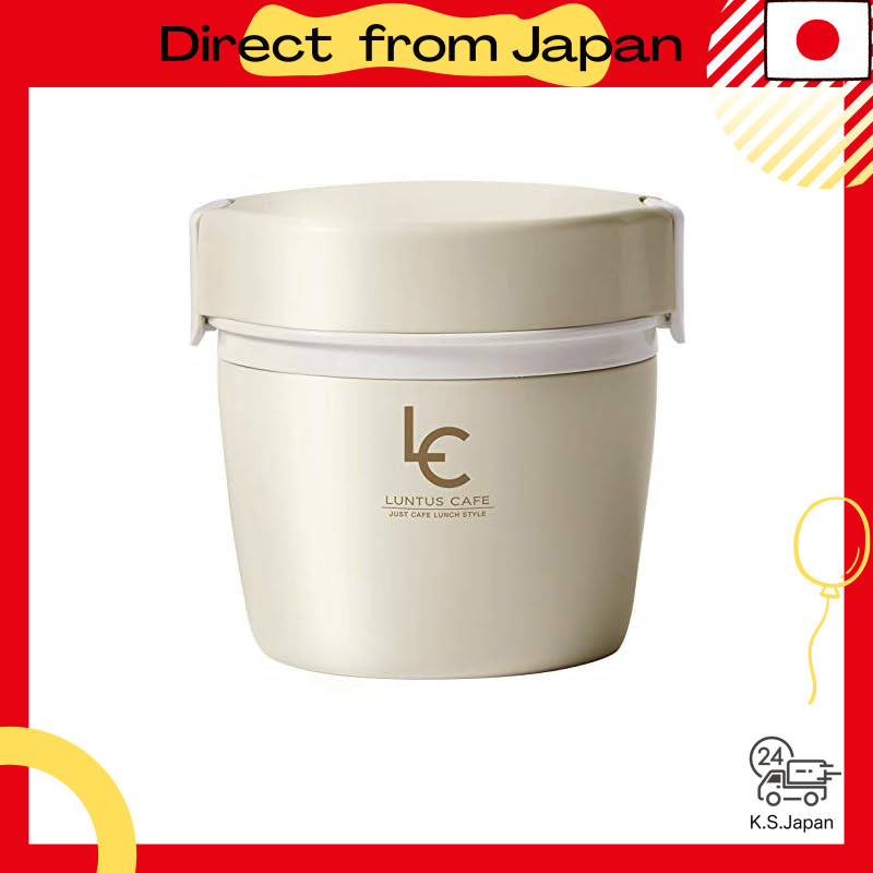 Asvel Lantaskafe Bowl Lunch Thermal Lunch Jar 500ml Ivory HLB-CD500 A3200